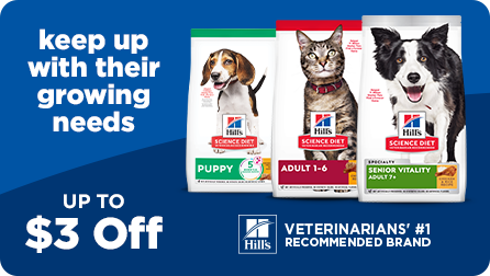 Keep up with their growing needs. Up to $3 Off Hill's Science Diet | Veterinarian's #1 Recommended Brand